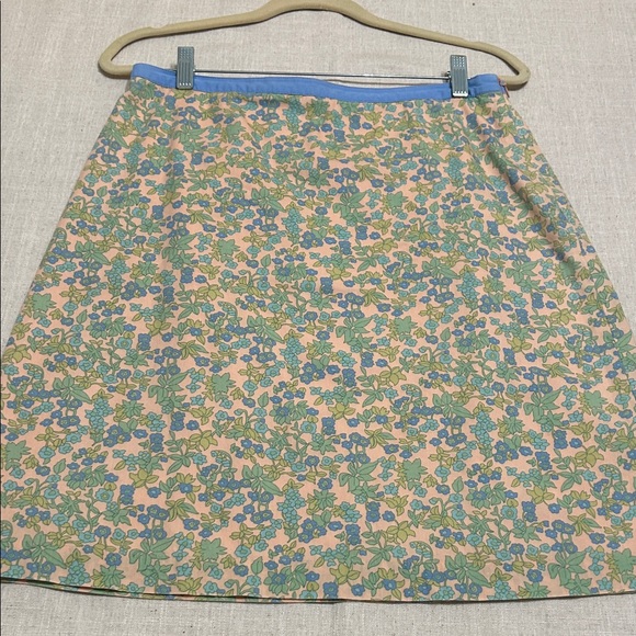Boden Skirt Size 8 Pastel Floral Easter Preppy Feminine Midi Cotton - Picture 12 of 12